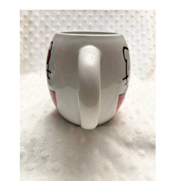 Hello Kitty I Love Apples 18oz Barrel Shaped Large 18oz Ceramic Coffee Mug-NEW - Picture 3 of 6